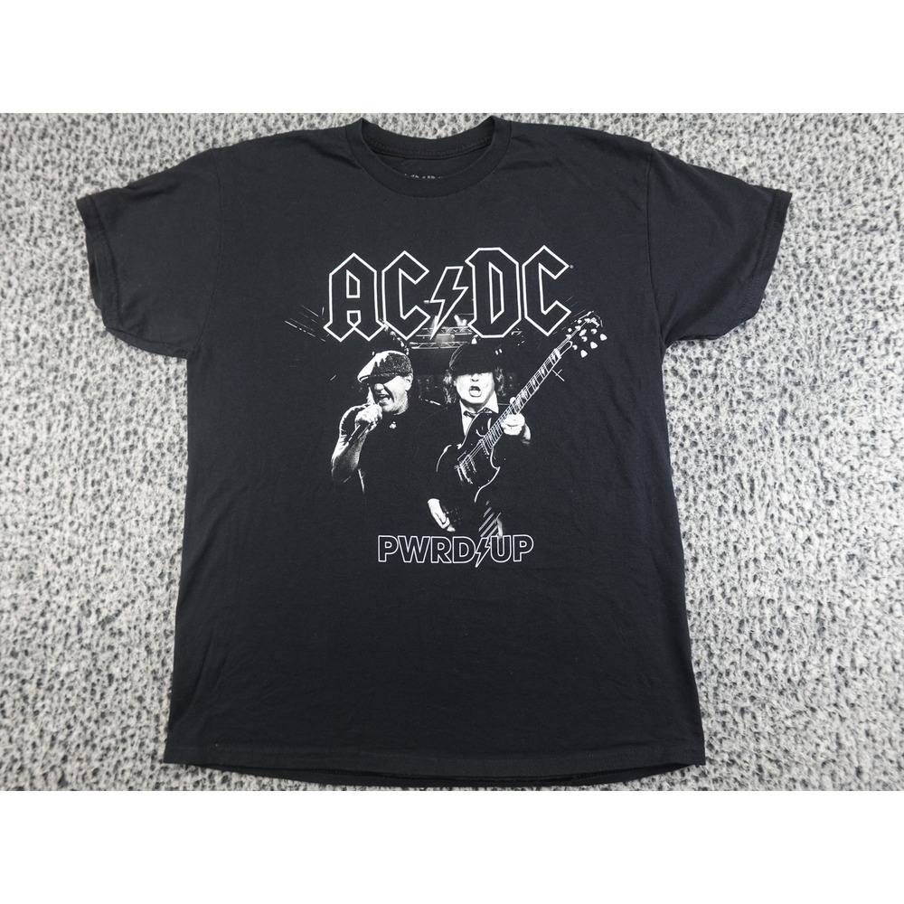 AC/DC‎ T-Shirt Mens Large Black PWR UP North America Tour 2025 Band Tee